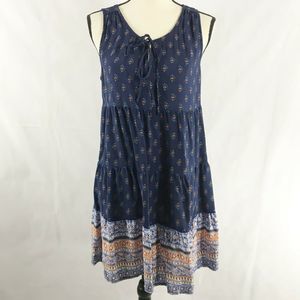 Umgee Patterned Sheath Dress Size Large